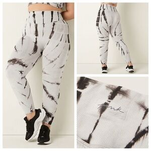 VS VICTORIAS SECRET PINK HIGH WAIST ANKLE PANT TIGHT LEGGING SWEATS TIE DYE XL